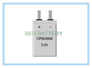 Batteria ultra sottile LiMNO2 CP603956 3200mAh di capacità elevata 3,0 volt per Smart Card