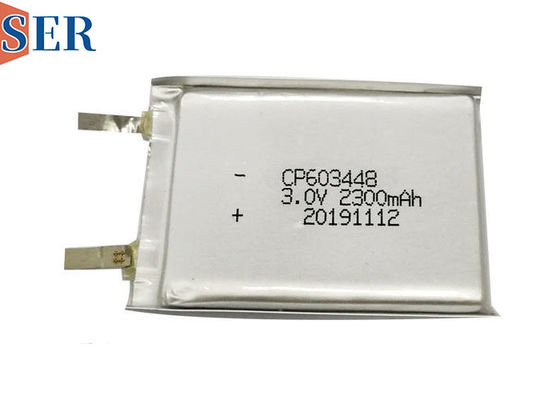 Batteria ultra sottile primaria di Lipo del pacchetto di SER CP603048 di Li MnO2 della batteria 3.0V del manganese molle del litio