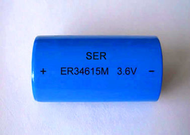 Dimensione non ricaricabile ER34615M del cloruro di tionile del litio di alto potere della batteria di Li SOCL2 3.6V D