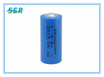 Tipo a spirale metro di dimensione ER14335M For Water Heating della batteria di pile 2/3AA del litio di 3.6V 1200mAh