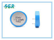 Batteria dell'inseguitore ER2450 Li SOCL2 di GPS, cerchio profondo delle cellule del bottone del litio di 500mAh 3.6V