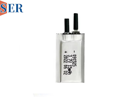 Personalizzare la cella a sacchetto ultra sottile da 3,7V 091525 batteria ricaricabile in polimero di litio per dispositivi indossabili