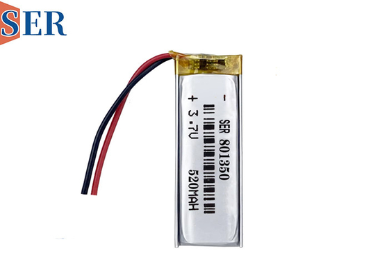 Batteria Lipo personalizzata 801350 500mAh Li-Polymer Poch Cell 803450 3.7V Batteria polimerica al litio con PCB e cavo