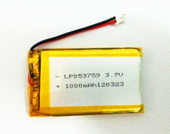 Vita di ciclo ultra sottile della batteria 503759 3.7V 1300mAh del polimero del litio 500 per l'inseguitore di GPS