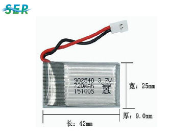 Alto potere batteria del fuco da 3,7 volt, un litio Ion Battery di 902540 fuchi con il PCM del PWB