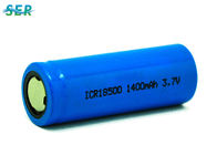 Cima piana Li Ion Battery Cell, 3.7V litio Ion Rechargeable Battery 1400mAh 18500