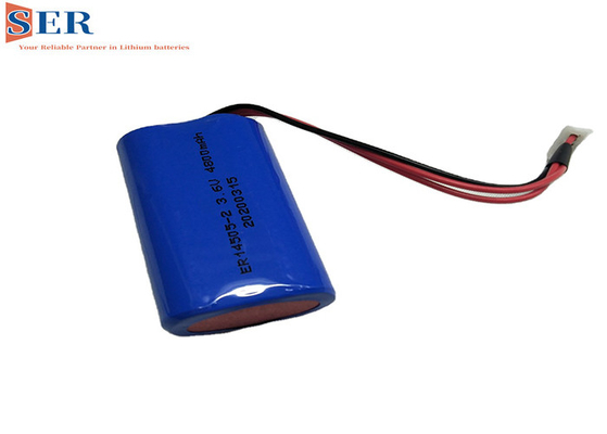 Batteria ER14505-2 3.6V parallelo 4800mah di 2ER14505 1S2P Li SOCL2 per Ram Cmos Circuit