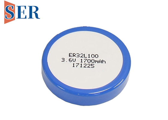 Tipo ad alta temperatura batteria primaria del wafer delle cellule del bottone ER32L100 del cloruro di tionile del litio di ER32100T 1/6 D