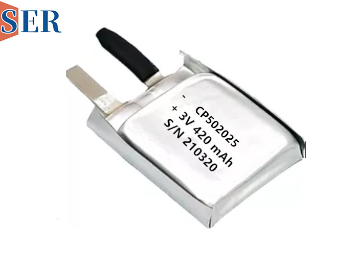 Lunga vita ultra sottile morbida delle cellule 550mAh del sacchetto della batteria di CP502025 Li-MnO2 per l'inseguimento animale