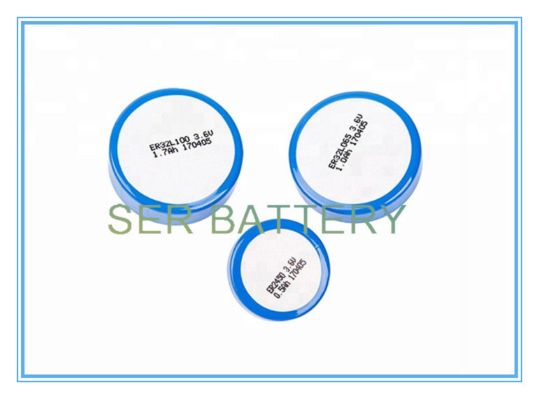 Batteria profonda del cerchio ER32100, dimensione delle batterie 1/6D della moneta del litio di 3.6V 1700mAh per TPMS