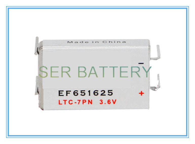 Batteria prismatica delle cellule 3.6V LTC-7PN EF651625 del cloruro di tionile del litio di Li SOCl2 del contatore per acqua