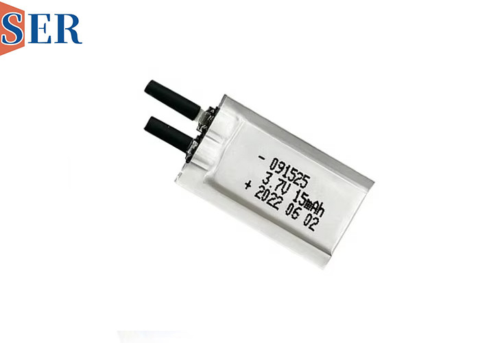 Personalizzare la cella a sacchetto ultra sottile da 3,7V 091525 batteria ricaricabile in polimero di litio per dispositivi indossabili