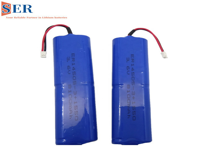 Batteria di ER14505-3P 3.6V 8100mAh Li SOCL2 con il condensatore del connettore SPC1550 di JST