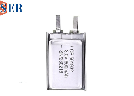 Personalizzi la batteria molle del pacchetto del litio primario della batteria CP501932 3v 600mAh del manganese del litio