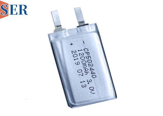 Batteria ultra sottile di CP502440 LiMNO2 con il materiale del diossido del manganese del litio