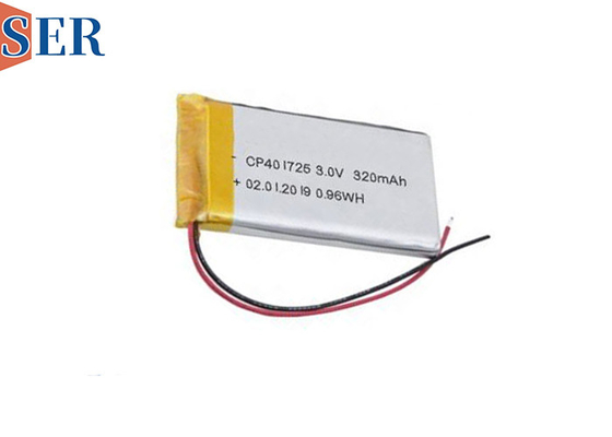 3.0V Batteria morbida ultra sottile LiMno2 CP401725 Batteria monouso Li-MnO2