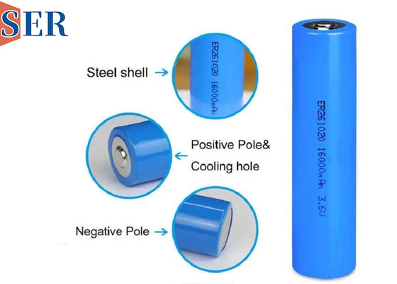 ER261020M Doppio CC Li SOCL2 Batteria Grande corrente di scarica Alta capacità 3.6V 13000mAh