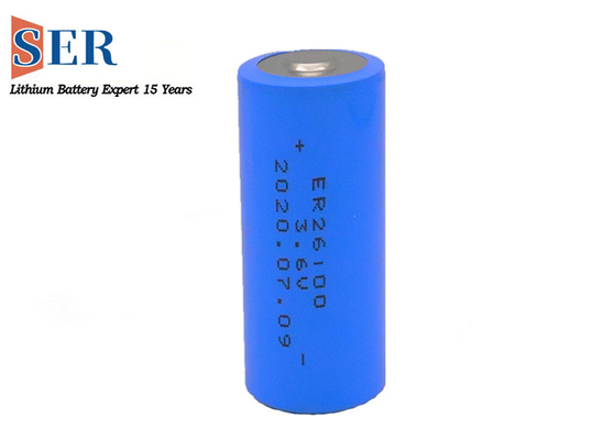 26*100mm Batteria Li-SOCL2 ER26100 ER261020 Alta capacità corrente di impulso 600mA -40-165°C batteria ad alta temperatura