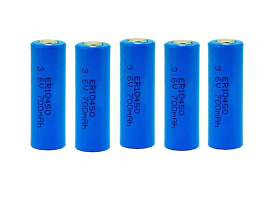 Cyclindrical ER10450 3,6 batteria del AAA Li SOCl2 di volt per il sensore del fumo No.7