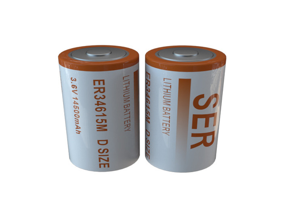 Le batterie di dimensione LiSOCL2 di ER34615M 3.6V D si sviluppano a spirale alta batteria del cloruro di tionile del litio dello scolo
