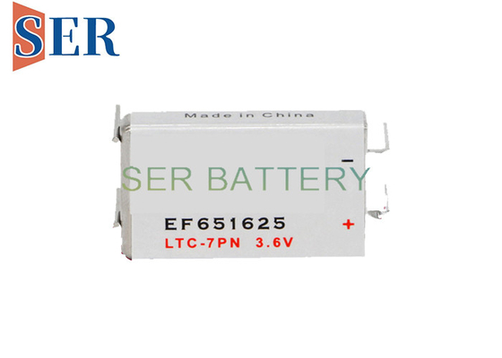 Batteria prismatica LTC-3PN di EF651625 3.6Volt LISOCL2 con i terminali dei perni