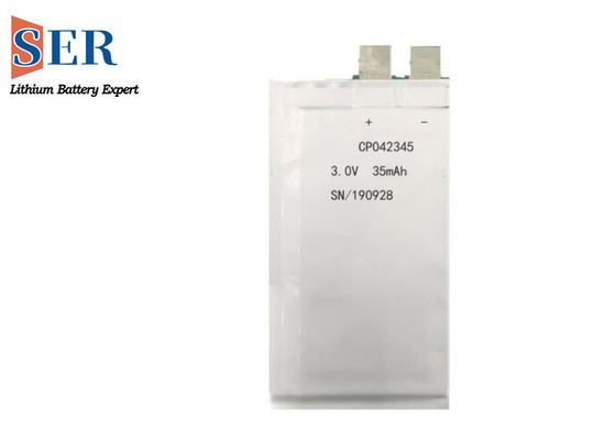 Cellula ultra sottile flessibile della batteria Limno2 CP203040 di CP042345 3.0V